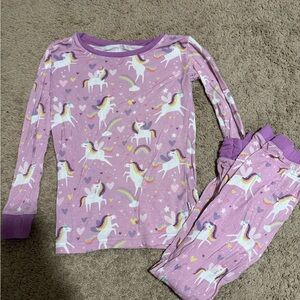Little Sleepies Sienna’s Unicorn Pajama Set - Purple and White
